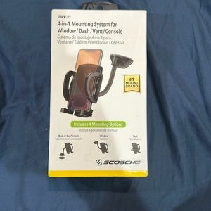 NEW Scosche WDQ2M MagicMount Qi Wireless Charging Magnetic Window/Dash Mount